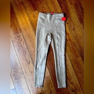 Spanx Faux Suede Leggings Camel Size Small